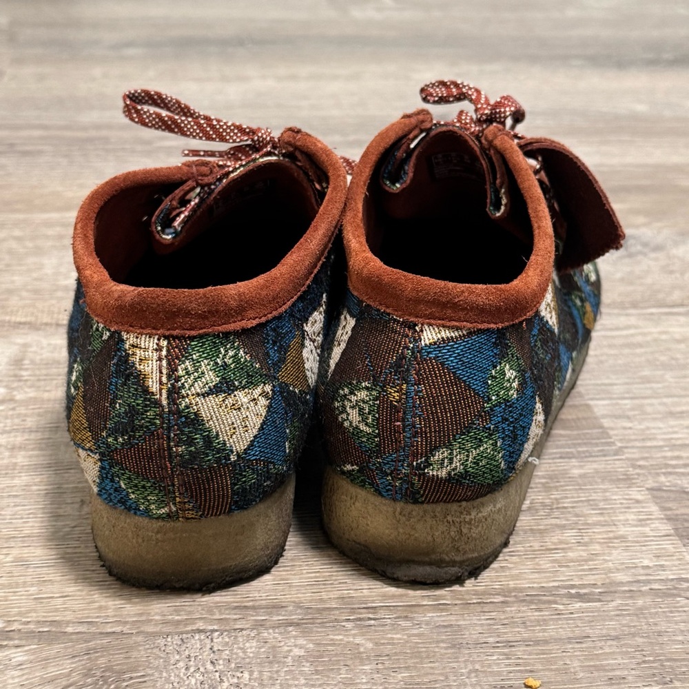 Clarks original Patchwork Wallabees 11.5 brown bl… - image 5